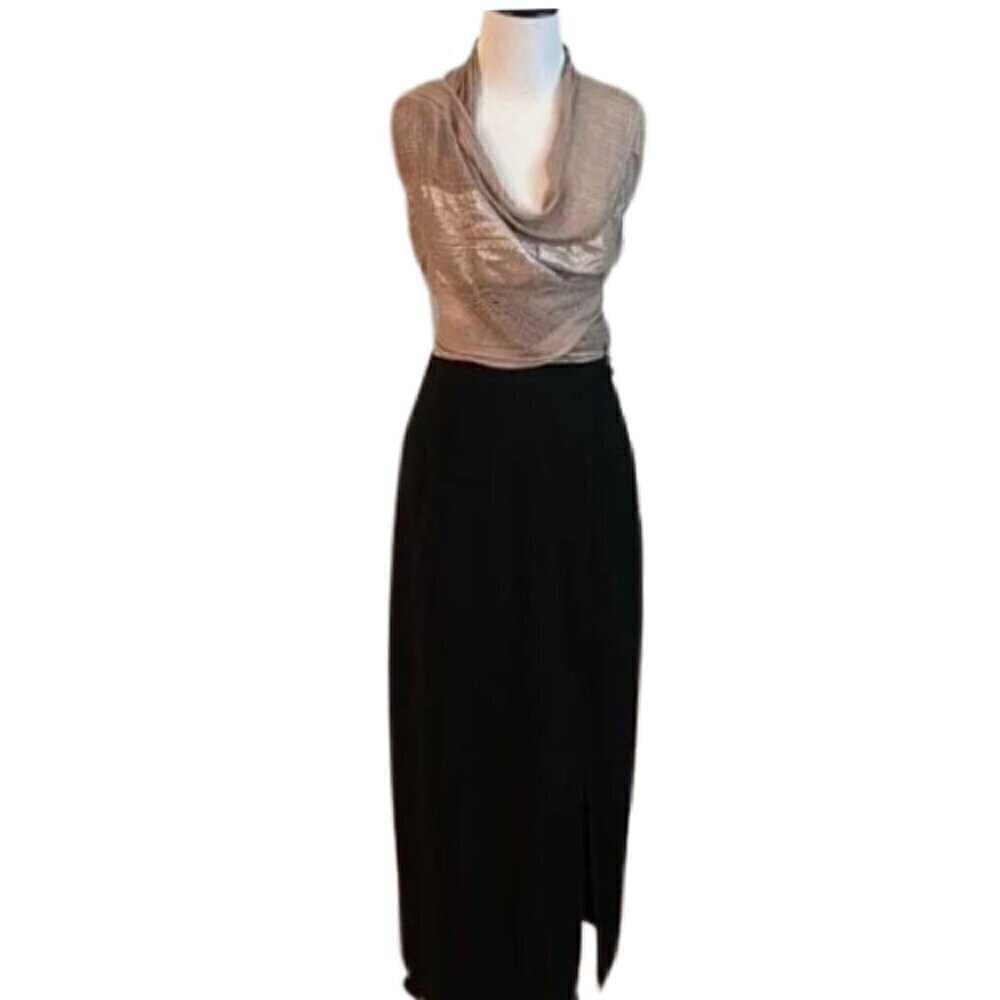 Justin B Jones Black Maxi Skirt Size 8